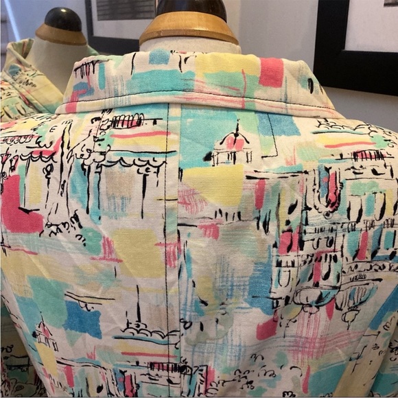 Beautiful vintage pastel double breasted jacket - Picture 3 of 10